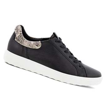 Ecco Soft 7 Street 2.0 Joggesko Dame Svarte | NO 245WNB